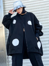 HEYFANCYSTYLE Women's Luxe Oversized Polka Dot Jacket